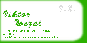 viktor noszal business card